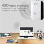 Super Booster WiFi Range Extender/WiFi Range Extender Super Booster 300Mbps,WiFi Repeater Superbooster Speed Wireless AC300Mbps Wireless Network Adapter with 2.4GHz US Plug （White）