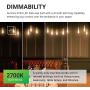 Sunco Lighting 8 Pack ST64 LED Bulb, Dimmable, Waterproof, 8.5W=60W, 2700K Soft White, Vintage Edison Filament Bulb, 800 LM, E26 Base, Restaurant or String Lights - UL