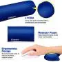 Gimars Superfine Fiber Widen Memory Foam Set Nonslip Mouse Pad Wrist Support & Keyboard Wrist Rest Support for Office, Computer, Laptop & Mac & Comfortable & Lightweight for Easy Typing & Pain Relief
