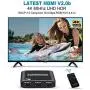 NEWCARE HDMI 2.0b Switch 3 in 1 Out,3x1 HDMI Selector Switch with Remote,Support UHD 4K@60Hz Ultra HD 3D 1080P,HDCP 2.2 HDR,18.5Gbps HDMI Switcher Come with High Speed HDMI Cable (Black)
