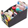 Lusso Gear Car Seat Organizer for Front or Backseat - Great for Adults & Kids, Features 9 Storage Compartments for Toys, Magazines, Tissues, Maps, Books, Documents, Games & More