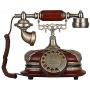TelPal Retro Vintage Antique Style Rotary Dial Button Desk Telephone Phone Home Living Room Decor