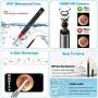 MSQL Wireless Otoscope Earwax Removal 1080P HD WiFi Ear Wax Remover Endoscope with Blue Light Disinfection Light, for Children, Adults, Pets