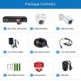 ZOSI H.265+ 1080p Home Security Camera System Outdoor Indoor, 5MP Lite 8 Channel DVR Recorder and 8 x 1080p Weatherproof CCTV Bullet Dome Camera, Remote Access, Motion Alerts (1TB Hard Drive Built-in)