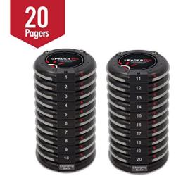 Digital Coaster 2.0 Paging System, Coaster Style System,Red LED Lights (Set of 20)