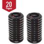 Digital Coaster 2.0 Paging System, Coaster Style System,Red LED Lights (Set of 20)