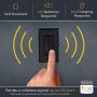 RunLessWire Click for Philips Hue Wireless Dimmer Light Switch, Smart Switch with Battery-Free Installation (Switch, Black)