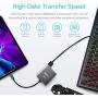 SD Card Reader USB C, Unitek 3 in 1 Type C to USB Camera SD/Micro SD Memory Card Reader Adapter 2TB Capacity for MacBook Pro/Air, iPad Pro, XPS, Samsung Galaxy S10/S9/S8 and More USB-C Devices (15cm)