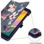 Fintie Folio Case for Samsung Galaxy Tab A 8.0 2019 Without S Pen Model (SM-T290 Wi-Fi, SM-T295 LTE), [Corner Protection] Slim Fit Premium Vegan Leather Stand Cover, Blooming Hibiscus