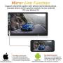 Double Din Car Stereo,Upgraded Version 7 Inch Touch Screen Car mp5 Player Support Backup Rear View Camera fm Radio Car Audio with Hands-Free Mirror Link.