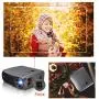 Full HD Movie Projector 1920x1080,Video LCD 7200 Lumen LED Gaming Projector with 40% Zoom HDMI USB AV Audio for Indoor Outdoor Theater Cinema Android Smart Phone PS5 Blu-ray DVD Player Wii Laptop