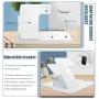 4 in 1 Wireless Charger, 15W Foldable Wireless Charger Stand Compatible for iWatch 1/2/3/4/5/6 and Airpods Pro, iPhone 12/11/11 Pro Max/X/XS Max/8, Fast Charging Wireless Charging Dock Station(White)
