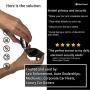 Silent Pocket Signal Blocking Faraday Key Fob Case - Car Anti Theft Device Shielding Against All Signal Types, Including RFID Blocking & Durable Faraday Bag, Fits Most Car Keyfobs (Black, Small)