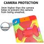 New iPad 9.7 2018 / 2017 Case, KIDSPR Lightweight Shockproof Rugged Cover with Stand Protective Full Body Rugged for Kids for New iPad 9.7 inch 2018/2017 (6th Gen, 5th Gen) (Rainbow/Red)