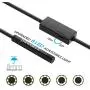 Pancellent Wireless Snake Camera 1200P WiFi Inspection Camera HD Endoscope with 8 LED Light Rigid Cable Borescope for iPhone Android Smartphone Table Ipad PC (5 Metes,16.5 FT)