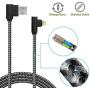 MFI Certified 5Pack iPhone Cable Right Angle iPhone Made for Lightning Cable for Apple 90 Degree USB Fast Charging Compatible 12 11 Pro Max XR XS Max X 10 8 7 6s 6 Plus 5 5s SE 2020, iPad Pro