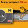Kodak Mini Shot 2 Retro Portable Wireless Instant Camera & Photo Printer, Compatible with iOS & Android and Bluetooth Devices, Real Photo (2.1x3.4) 4Pass Technology - Yellow