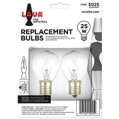 Lava 5025-6 the Original Lamp 25-Watt Replacement Bulb 2-Pack