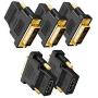 DVI to HDMI Adapter, CableCreation 5-Pack Bi-Directional DVI-D(24+1) Male to HDMI Female Converter, HDMI to DVI Adapter,Support 1080P 3D for PS3,PS4,TV Box,Blu-ray,Projector,HDTV