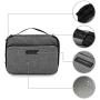 BAGSMART 3-Layer Travel Electronics Cable Organizer with Bag for 7.9'' Tablet, iPad Mini, Hard Drives, Cables, Charger, Kindle, Grey