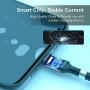 Magnetic Phone Charging Cable,(1.8M/6FT) Super Organized USB Fast Charging Cord Self Winding Wire Portable Storage 360 Degree Coiling Magnets Retractable Compatible with i-Products