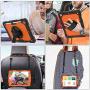 SEYMAC stock Case for iPad 8th/7th Generation,iPad 10.2 Case [Full-Body] Protective Case with [360 Degrees Rotating Stand] & Strap [Pencil Holder] for iPad 8th/7th Generation 2020/2019 (Orange+Black)