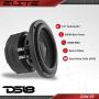 DS18 Elite Z6 Subwoofer in Black - 6.5'', 600W Max Power, 300W RMS, Dual 4 Ohms, DVC - Premium Car Audio Bass Speaker Great for Low Frequencies and High Power Applications (1 Speaker)