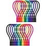 SMART&COOL 7.16 | 20 Pack Reusable Silicone Magnetic Cable Ties/Magnetic Twist Ties for Bundling and Organizing, Holding Stuff, Book Markers, Fridge Magnets, or Just for Fun