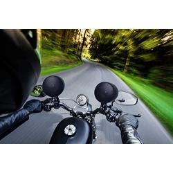 BOSS Audio Systems MCBK625BA Motorcycle Speaker Sound System - Bluetooth, Amplified, Weatherproof, 3 Inch Speakers, Multi-Function Volume Control, Also Use with ATVs UTVs