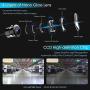 Backup Camera, 18.5mm Rear View Camera 170° View Angle, 12V CCD Reverse Camera with Parking Guidelines Mirror Image Night Vision Waterproof Parking Camera for 12V Car Mini-Truck RV SUV Minivan Camper