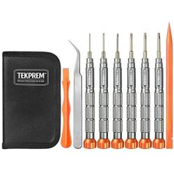 TEKPREM 10 in 1 Torx Screwdriver Set with T4 T5 T6 T8 T9 T10 Torx Security Set,Small Precision Torx Repair Kit for Apple,Macbook,Mac mini,Xbox one Xbox360 Controller,PS3,PS4,Computer and Pocket Knives