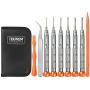 TEKPREM 10 in 1 Torx Screwdriver Set with T4 T5 T6 T8 T9 T10 Torx Security Set,Small Precision Torx Repair Kit for Apple,Macbook,Mac mini,Xbox one Xbox360 Controller,PS3,PS4,Computer and Pocket Knives