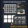 6 Gang Switch Panel with Universal Electronic Relay System Circuit Control Box Button Switch Pod LED Touch Switch Box for Truck ATV UTV SUV Car
