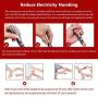 Acupuncture Pen 5 in 1, Electronic Pulse Massage Pen with 5 Heads, Electric Laser Meridian Massager with 9 Levels Adjustable, Acupoint Therapy Energy Pen Relief Pain with 1 AA Battery and Velvet Bag