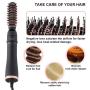 Hot Air Brush, One Step Hair Dryer & Volumizer, 3-in-1 Hair Dryer Brush Styler for Straightening, Curling, Salon Negative Ion Ceramic Blow Dryer Lightweight Curl Hair Brush