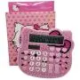 Cute Desk Calculator Cartoon Hellokitty Office Calculator Beauty Rhinestone Calculators Large Display Best Accounting Calculators, Battery Solar Calculator Desktop Calculatos Womens (Pink)