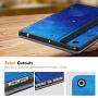 Fintie Folio Case for New iPad 8th Gen (2020) / 7th Generation (2019) 10.2 Inch - Multi-Angle Viewing Soft TPU Smart Stand Back Cover with Pocket, Pencil Holder, Auto Wake/Sleep, Starry Sky
