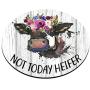 Smooffly Funny Quote Mouse Pad, Not Today Heifer,Office Desk Accessories, Cow Gifts for Her, Office Decor, Cow Round Mousepad, Quote Mouse Pad, Desk Decor