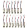 YXQ 6x14mm Coreless Motor, DC 3V 3500RPM Vibration Vibrating Magnetic Micro Brushed Motors(15Pcs)