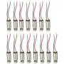 YXQ 6x14mm Coreless Motor, DC 3V 3500RPM Vibration Vibrating Magnetic Micro Brushed Motors(15Pcs)