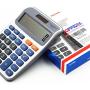 OFFIDIX Desk Calculators Office Desktop Calculator,Solar and Battery Dual Power Electronic Calculator Portable 12 Digit Large LCD Display Calculator Handheld Calculator (Dark Blue)