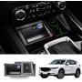Kucok Car Wireless Charger Mount fit for Mazda CX5 2017-2020,Output of 10W QC 3.0 Fast Charging Compatible with iPhone,Samsung,USB Port 36W Wireless Charging Devices