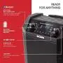 ION Audio Block Rocker Plus | 100W Portable Speaker, Battery Powered with Bluetooth, Microphone & Cable, AM/FM Radio, Wheels & Telescopic Handle and USB Charging For Smartphones & Tablets