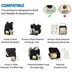9 Volt Car Vehicle Lighter Adapter for Medela Pump-in-Style Advanced Breast Pump, CE FCC Approved Power Adapter Replaces Part # 67174