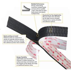 3M Dual Lock Reclosable Fasteners, Heavy Duty Industrial Use, Clear, TB3870, 1'' x 10 ft Mated Strip, Indoor/Outdoor Use, Great for Metal, Acrylic, PC, ABS, Powder Coated Paints