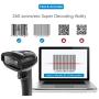 NETUM Bluetooth Barcode Scanner, Compatible with 2.4G Wireless & Bluetooth Function & Wired Connection, Connect Smart Phone, Tablet, PC, CCD Bar Code Reader Work with Windows, Mac,Android, iOS