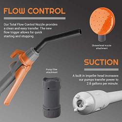 2PK - TERA PUMP TREP03 Multi-Purpose Powered Liquid Transfer Pump/Fuel Transfer Pump - 110V AC / 12VDC, 2.8 GPM