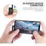 90 Degree Right Angle iPhone Charger MFI Certified Cable Lightning Cable 3Pack 10ft Metal Nylon Braided Cord iPhone 12/11/ Pro/Max/X/XS/XR/XS Max/ 8/ Plus/7/7 Plus/6/6S-Grey