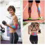 Kinesiology Tape (4 Pack) Athletic Tape 16.4ft Water Resistant Kinetic Uncut Sports Tape for Knees, Ankles, Shoulder, Pain Relief, Injury Recovery and Physio Therapy
