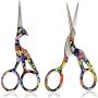 BIHRTC Pack of 2 Small Embroidery Scissors 4.5 Inch Bird Scissors Scissors Sewing Scissors Stainless Steel Sharp Scissors Shears for Cross Stitching Sewing Needlework Craft Office Needpoint